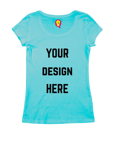 Aaramkhor Customized Design Your Own or Personalized Photo Printed Design Your Own Custom Merchandise summer-22 Womens Tshirts
